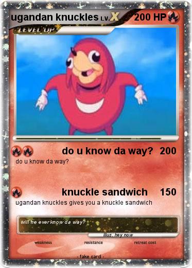 Pokemon ugandan knuckles