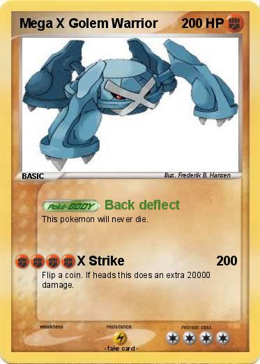 Pokemon Mega X Golem Warrior