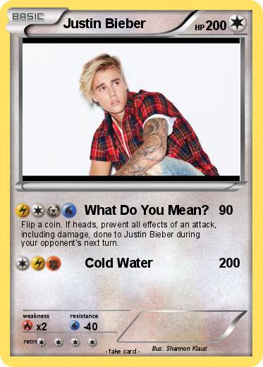 Pokemon Justin Bieber
