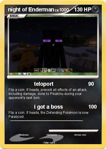 Pokemon night of Enderman