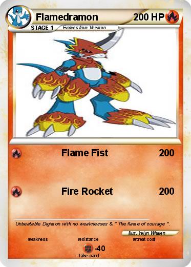 Pokemon Flamedramon