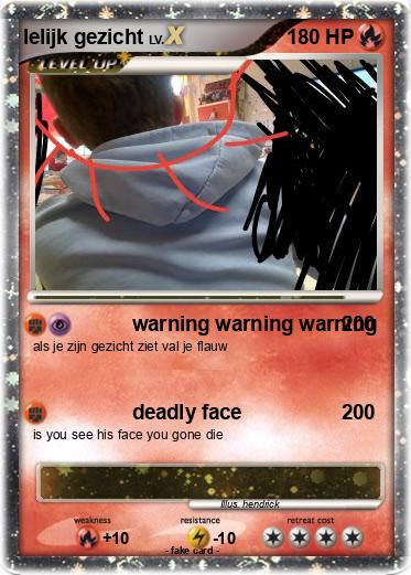 Pokemon lelijk gezicht