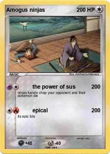Pokemon Amogus ninjas