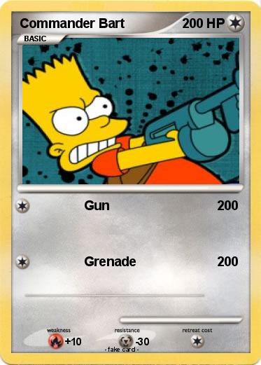Pokemon Commander Bart