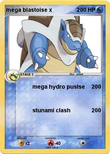 Pokemon mega blastoise x