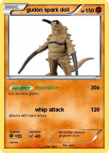 Pokemon gudon spark doll