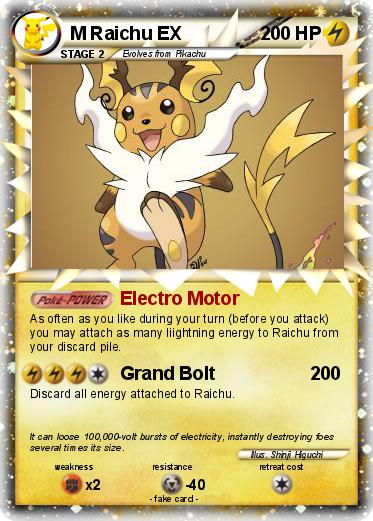 Pokemon M Raichu EX