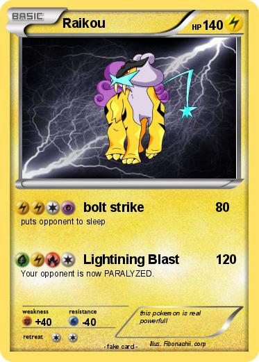 Pokemon Raikou