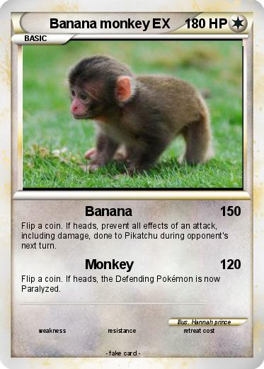 Pokemon Banana monkey EX