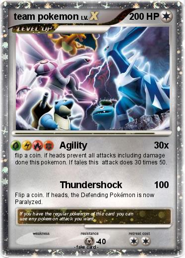 Pokemon team pokemon