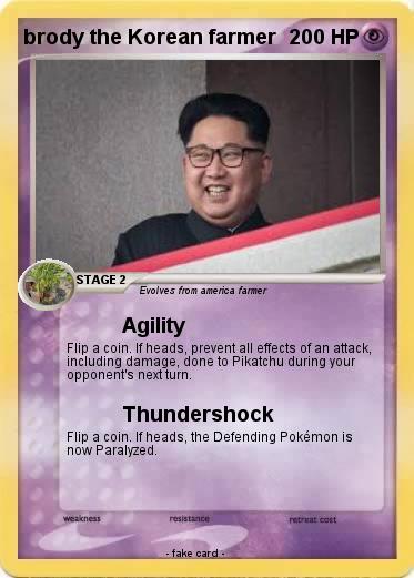 Pokemon brody the Korean farmer