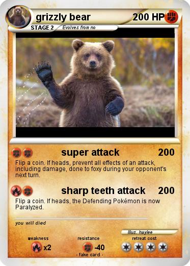 Pokemon grizzly bear Pokemon grizzly bear