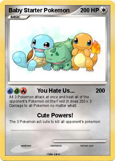 Pokemon Baby Starter Pokemon