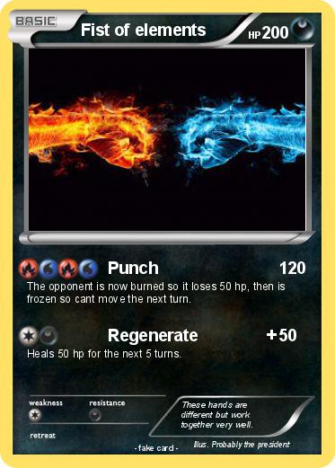 Pokemon Fist of elements