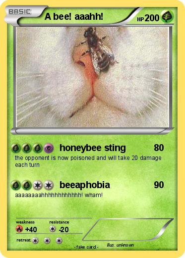 Pokemon A bee! aaahh!