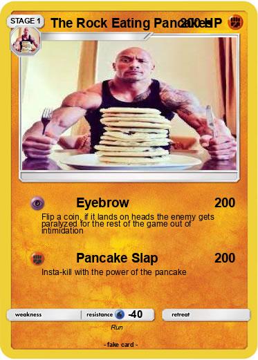 Pokemon The Rock Eating Pancakes