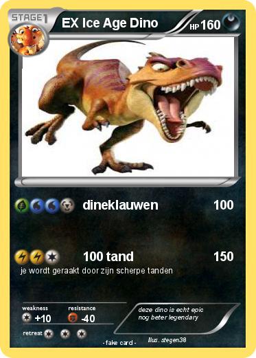 Pokemon EX Ice Age Dino