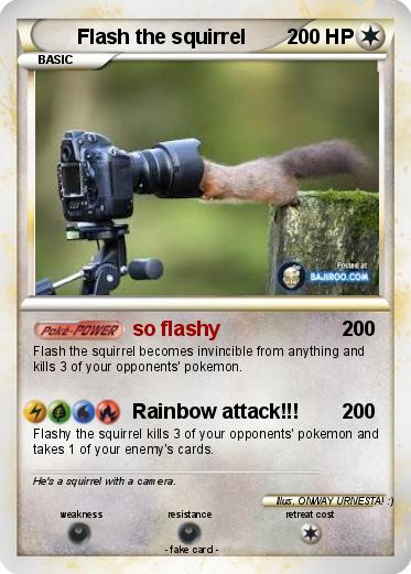 Pokemon Flash the squirrel