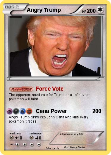 Pokemon Angry Trump