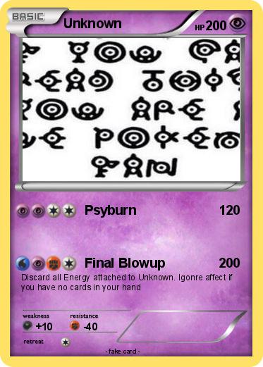 Pokemon Unknown