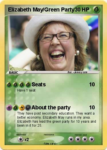 Pokemon Elizabeth May/Green Party