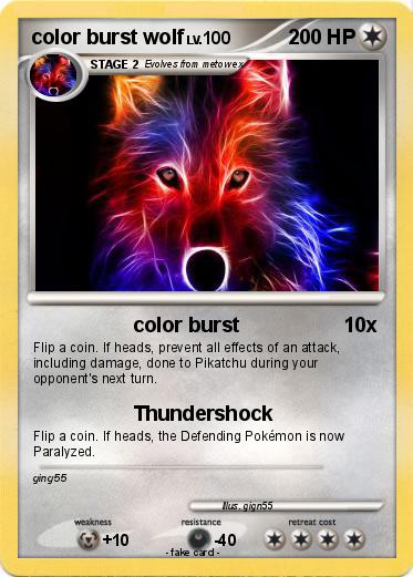 Pokemon color burst wolf