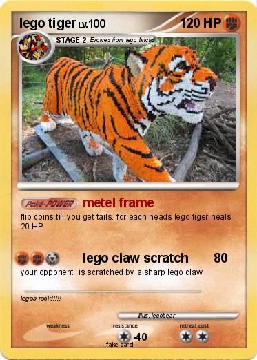 Pokemon lego tiger