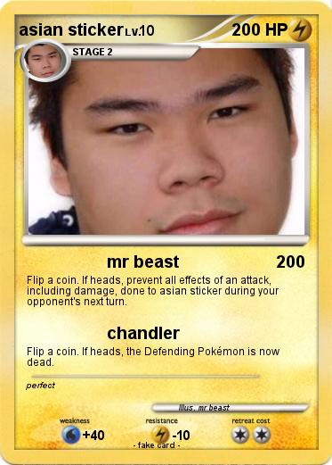 Pokemon asian sticker