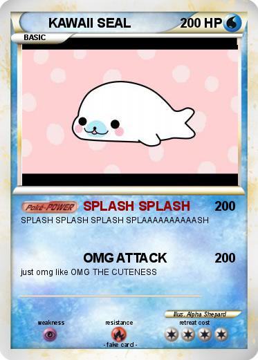 Pokemon KAWAII SEAL