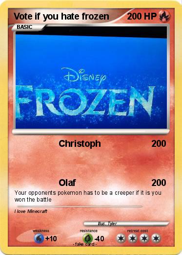 Pokemon Vote if you hate frozen