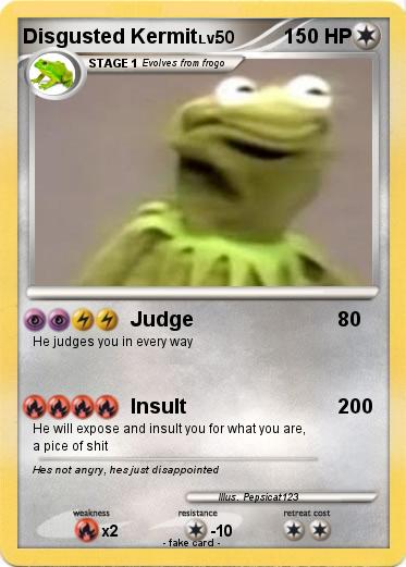 Pokemon Disgusted Kermit