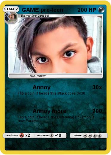 Pokemon GAME pre-teen