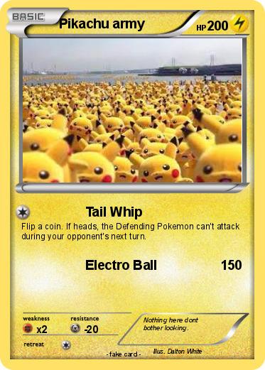 Pokemon Pikachu army