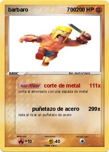 Pokemon barbaro                          700