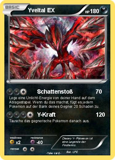 Pokemon Yveltal EX