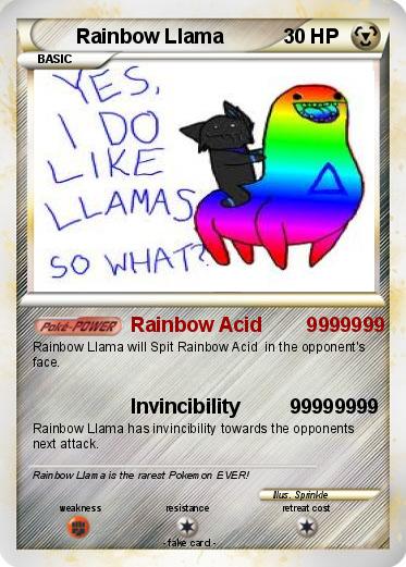 Pokemon Rainbow Llama