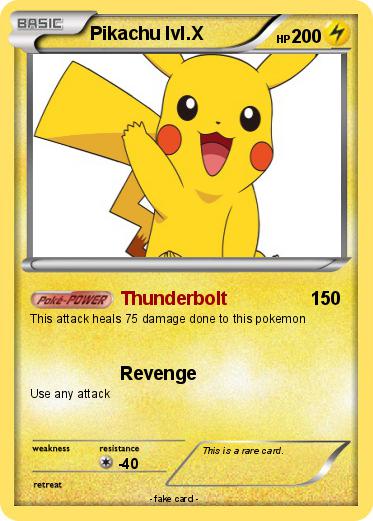 Pokemon Pikachu lvl.X