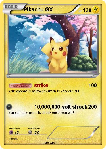 Pokemon Pikachu GX