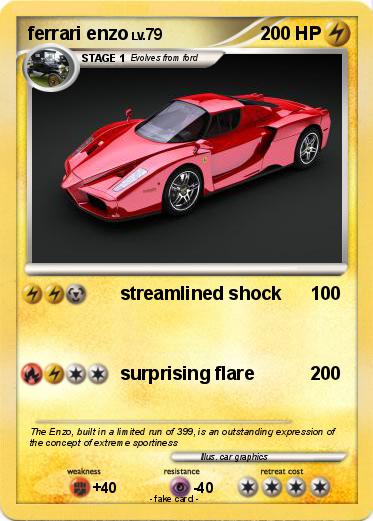 Pokemon ferrari enzo