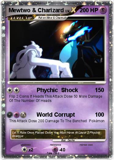 Pokemon Mewtwo & Charizard