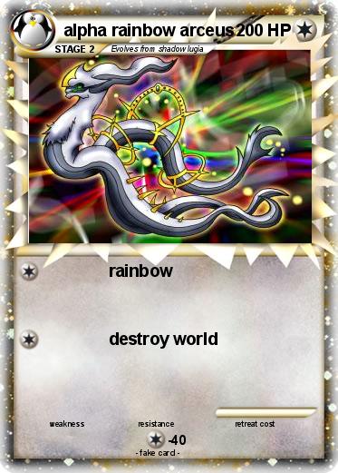 Pokemon alpha rainbow arceus