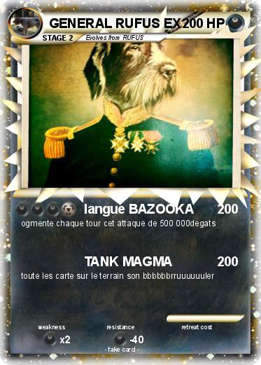 Pokemon GENERAL RUFUS EX