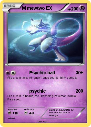 Pokemon M mewtwo EX