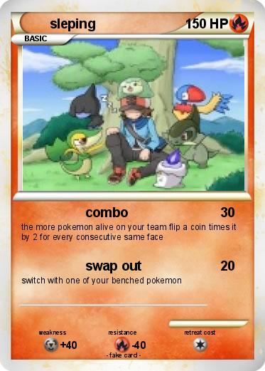 Pokemon sleping