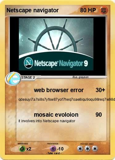 Pokemon Netscape navigator