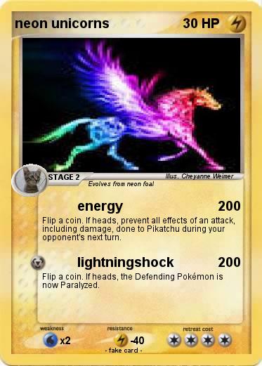 Pokemon neon unicorns