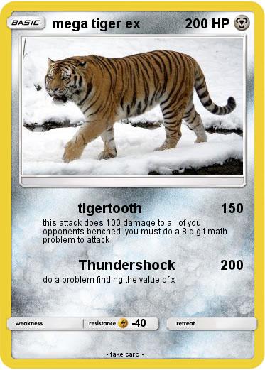 Pokemon mega tiger ex