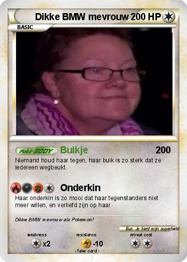 Pokemon Dikke BMW mevrouw