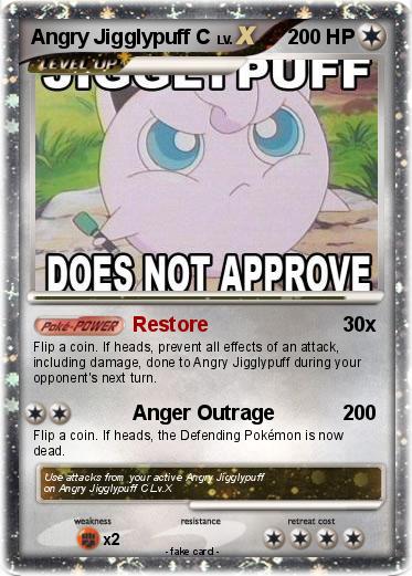 Pokemon Angry Jigglypuff C