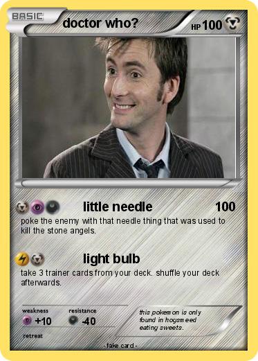 Pokemon doctor who?